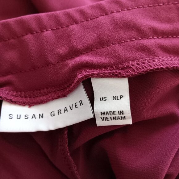 Susan Graver Petite Liquid Knit Wide-Leg Pull-On Pants - Size PXL a467767 - Picture 3 of 3